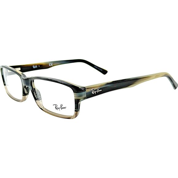 Ray Ban RB5169 Mens Plastic Eyeglass Frame 5540 Grey Horn Transparent Grey 54-16 - Picture 1 of 4